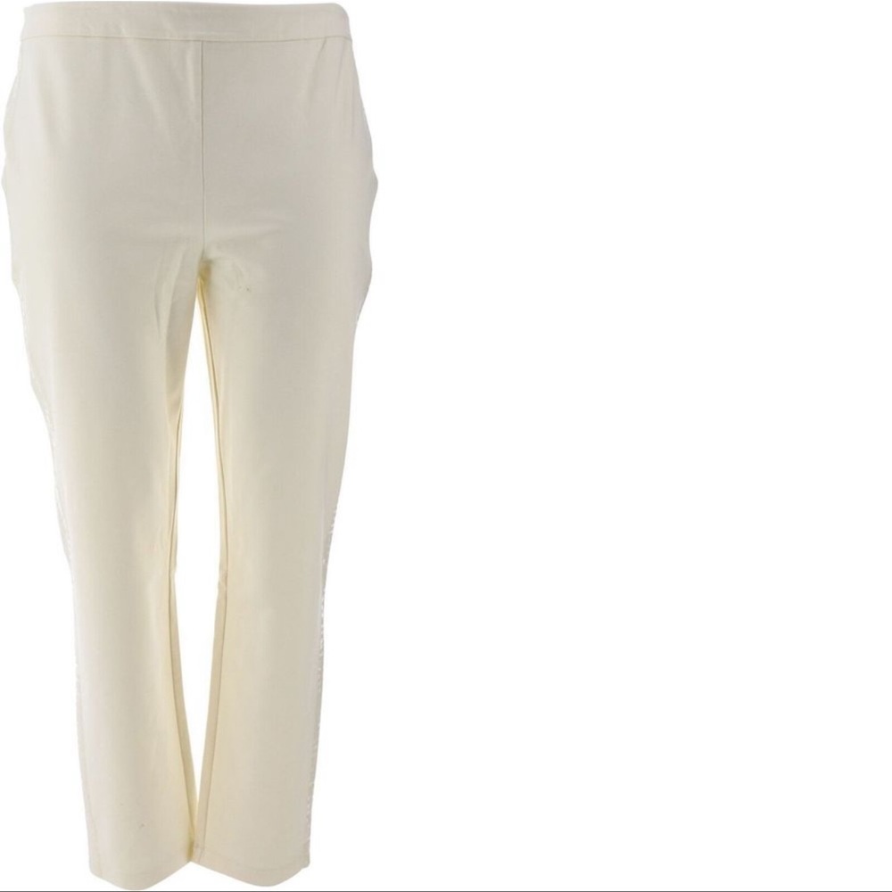 Joan Rivers Joan's Signature Ankle Pants Sequin Strip A299548